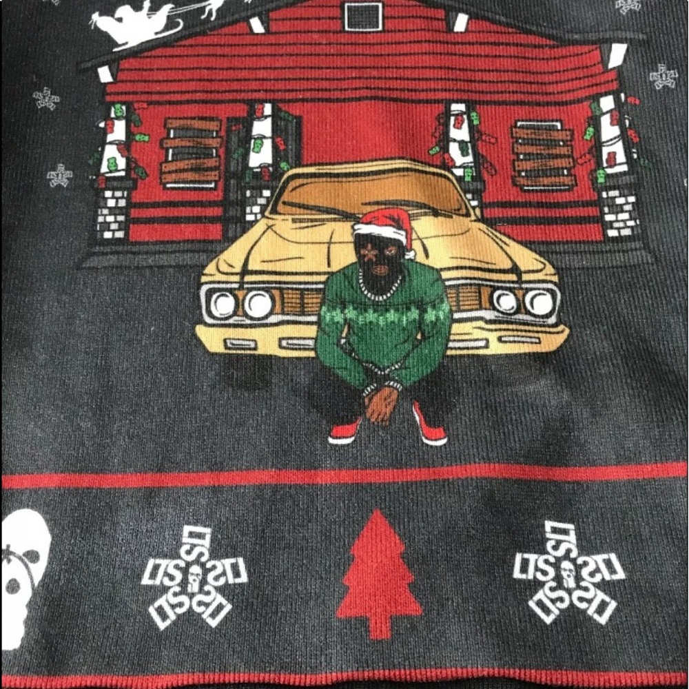 Local Trap Star Ugly Sweater Chrome L - Picture 1 of 4